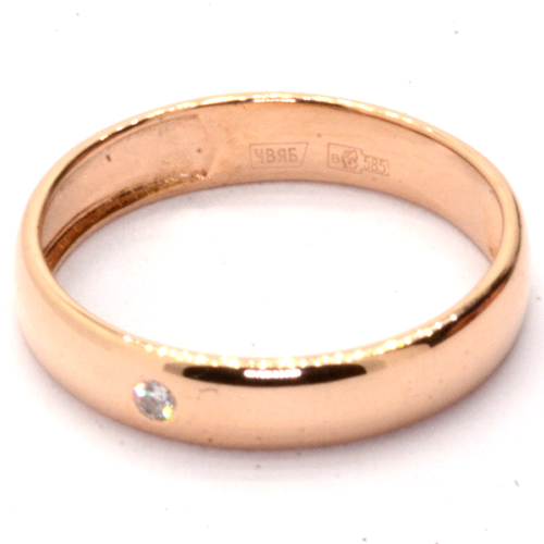 Кольцо обручальное Золото 585