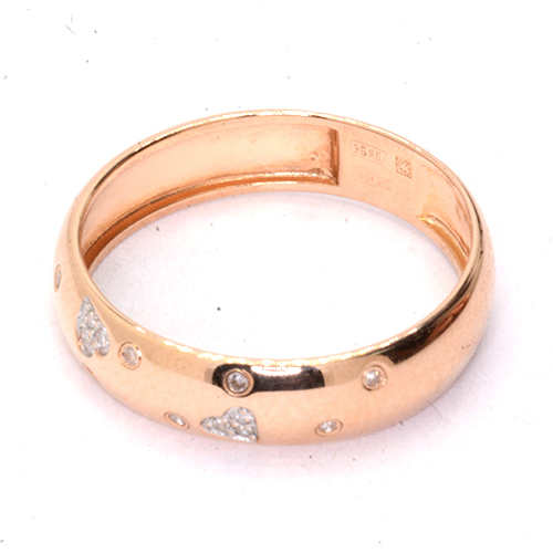 Кольцо обручальное Золото 585