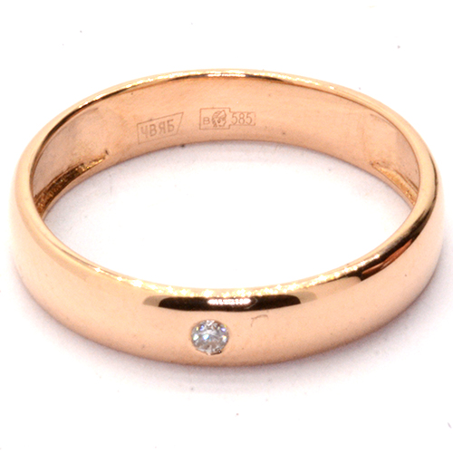 Кольцо обручальное Золото 585