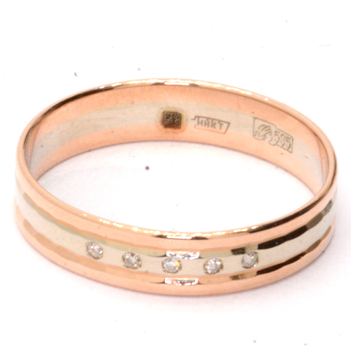 Кольцо обручальное Золото 585