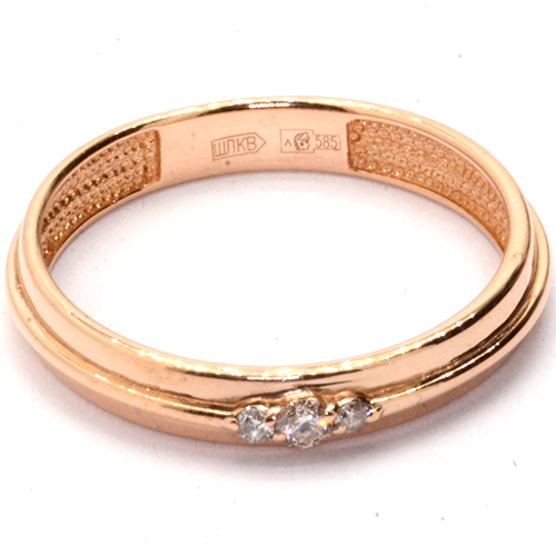 Кольцо обручальное Золото 585