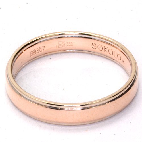 Кольцо обручальное Золото 585