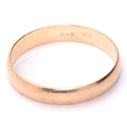 Кольцо обручальное Золото 585