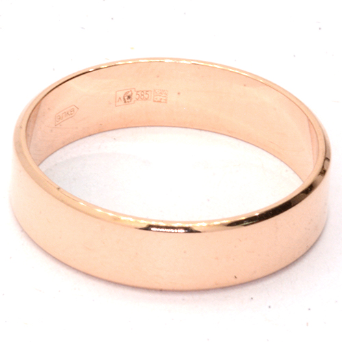 Кольцо обручальное Золото 585